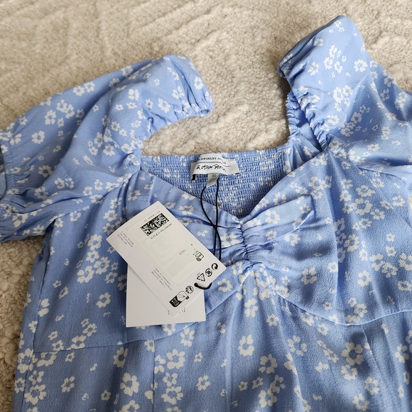 *NEW*‎ Blue Floral Midi Dress - Picture 2 of 9